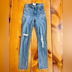 Revice High Rise Distressed Jeans | Size 27 (Runs small, fits more like 26)